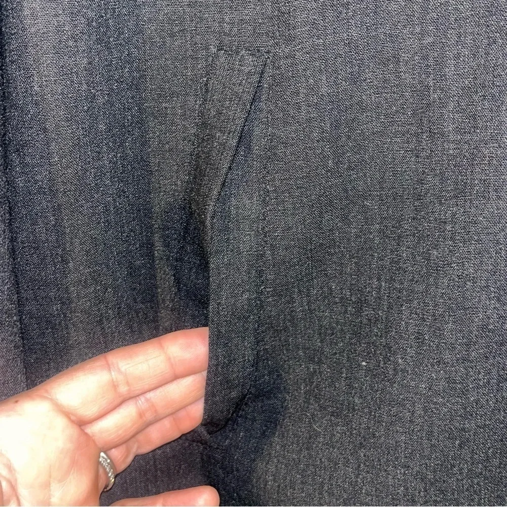 SO by Alexander Van Slobbe Charcoal Gray Wool Zip Sport Coat L